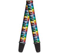 BUCKLE-DOWN gs-w31645 Colorful Rainbow teclado teclas de Piano correa para guitarra