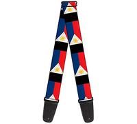 Buckle-Down GS-W31648 Guitar Strap Philippines Flags, Multicolor, 2" Wide - 29-54" Length