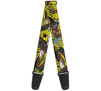 Buckle-Down GS-W32015 - Correa para guitarra "Truth & Justice CLOSE UP Yellow"