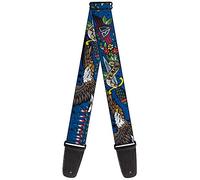 Buckle-Down GS-W32053 - Correa para guitarra "Truth & Justice Blue"