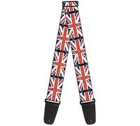 BUCKLE-DOWN gs-w32102 2 "Reino Unido, Union Jack Banderas correa para guitarra