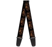 BUCKLE-DOWN gs-w32988 "California oso Grizzly esquema negro/marrón correa para guitarra