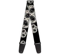 BUCKLE-DOWN gs-w34251 "oso panda azúcar calavera negro/blanco" correa para guitarra