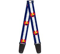 Buckle-Down GS-W35504 Colorado - Correa para guitarra, Colorado Flag/Fisher Weathered
