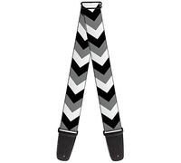 BUCKLE-DOWN gs-w35523 "Chevron blanco/gris/negro correa para guitarra