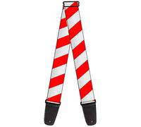BUCKLE-DOWN gs-w35567 "Candy cane2 rayas blanco/rojo" correa para guitarra