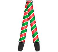 BUCKLE-DOWN gs-w35569 "Candy cane4 blanco/rojo/verde" correa para guitarra