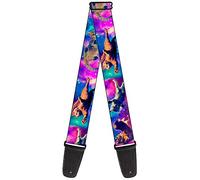 Buckle-Down GS-W35581 - Correa para guitarra"Cats in Space Pinks/Blues"