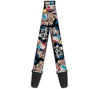BUCKLE-DOWN gs-wrn001 Ren & Stimpy plantea negro/azul/amarillo - Correa para guitarra