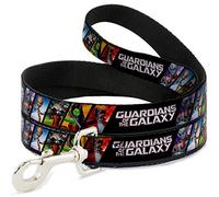 Buckle-Down Guardianes de la Galaxia 5 Personajes Pose Blocks Pet Leash, 6 '-1/2"