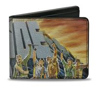 Buckle-Down Hasbro - Cartera plegable, GI Joe Retro Yo Joe Stone Group Pose, cuero vegano, Varios colores, 4.0" x 3.5", Casual