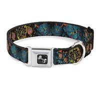 Buckle-Down Honor Closeup - Collar para Perro, Color Negro, Ancho mediano/16-23