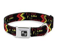 Buckle-Down Hot Like A Pepper - Collar para Perro, tamaño mediano/11-17