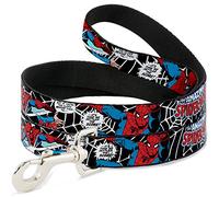 Buckle-Down JRNY-Spider-Man in Action2 w/Amazing Spider-Man Pet Leash, 6 '-1.5"