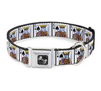 Buckle-Down King of Spades - Collar para Perro, Grande, 15-26 Pulgadas