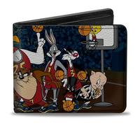 Buckle-Down Cartera Plegable Looney Tunes Accesorio de Viaje-Billetera, Multicolor, 4.0" x 3.5" para Hombre