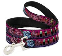 Buckle-Down Love Love Pink Pet Leash, 6" x 1/2"