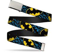 Buckle-Down mens Buckle-down Web Batman 1.25" Belt, Multicolor, 1.25 Wide - Fits up to 42 Pant Size US