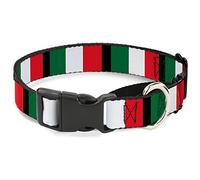 Buckle-Down MGC-W30904-WL Italia Banderas Martingale Collar de Perro, Grande