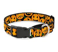 Buckle-Down MGC-W31010-WS Jack-O'-Lantern Collage Black Martingale - Collar para Perro, tamaño pequeño