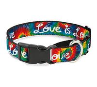 Buckle-Down MGC-W31283-WL Love Is Love BD - Corbata para Perro, Color Blanco