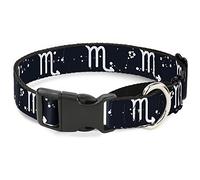 Buckle-Down MGC-W32663-WM Zodiac Scorpio - Collar para Perro, Color Negro y Blanco