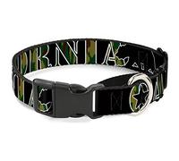 Buckle-Down MGC-W32986-WM California/Oso Silueta Negro/Camo Olive Martingale Collar de Perro, tamaño Mediano