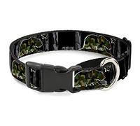 Buckle-Down MGC-W32989-WL California/Bandera Oso Negro/Camo/Oliva/Oliva Martingale Collar de Perro, Grande