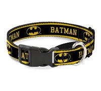 Buckle-Down MGC-WBM111-M - Collar para Perro con diseño de Batman Martingale de Color Amarillo/Negro, Talla Mediana