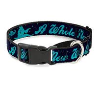 Buckle-Down MGC-WDY050-S® - Collar para Perro Martingale Aladdin & Jasmine Silhouette A Whole New World, Cuello pequeño de 2,54 cm x 22,86 cm