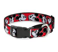 Buckle-Down MGC-WDY098-L Martingale - Collar para Perro, diseño de Mickey Mouse, Color Rojo/Negro/Blanco, Cuello Grande de 2,54 cm W-15-66 cm