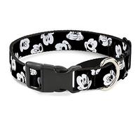 Buckle-Down MGC-WDY154-WM Martingale - Collar para Perro, diseño de Mickey Mouse, Color Negro y Blanco