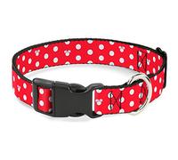 Buckle Down Minnie ratón Lunares/Mini Silueta Rojo/Blanco plástico Clip Collar