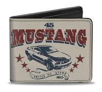 Buckle Down Monedero de la vendimia mustang 45 años la unión hace la 'desplazamiento ivor accesorio stang Talla única Multi