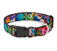 Buckle Down Monsters University Monstruos Apilados plástico Clip Collar