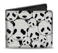 Buckle-Down Panda Cartera Plegable para Accesorios de Viaje, Multicolor, 4.0" x 3.5" para Hombre