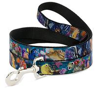 Buckle-Down Nemo & Friends Group Pet Leash, 6" x 1.5"