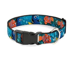 Buckle Down Nemo y Dory Plantea plástico Clip Collar
