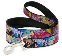 Buckle-Down Nick 90's Rewind 7-Character/4-Logo Collage Pet Leash, 4'-1.5"