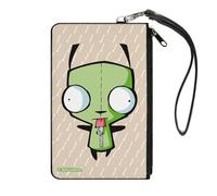 Buckle-Down Nickelodeon Invader Zim GIR Pose y Bone Tan White, Canvas, Blanco, L, Casual
