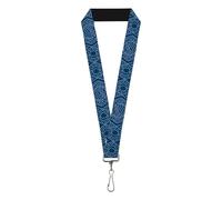 Buckle-Down Nickelodeon Lanyard, Avatar Last Airbender Water Element Symbol Blues, elástico, azul, 44 x 1 pulgadas