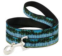 Buckle-Down Paisaje Playa Palm Trees Pet Leash, 6 'x 1.5"