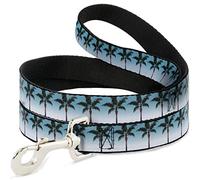 Buckle-Down Palm Tree Skyline Pet Leash, 6" x 1"