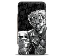 Buckle-Down Para mujer, Joker Wine Pose Sketch The Joker Logo Ha Ha Negro/Gris/Blanco, 1, Moderno
