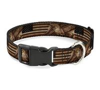 Buckle-Down PC-W30187-NL - Collar de plástico con Clip, 1/2" de Ancho, Cuello Grande de 22,86 cm, Americana