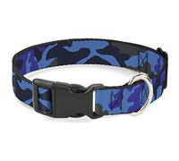 Buckle-Down PC-W30313-NM - Collar de plástico con Clip, Camuflaje, 1/2" de Ancho, Cuello Mediano, 8-12"