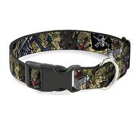 Buckle-Down PC-W30434-NM Dead Men Tell No Tales Close-Up Tan - Cuello de plástico con Clip, tamaño Mediano Estrecho