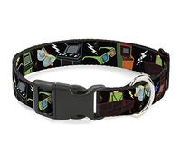 Buckle-Down PC-W30512-M - Cuello de plástico con Pinza (arcada, 2,5 cm, Ancho: 28 a 43 cm), tamaño Mediano