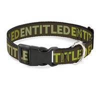 Buckle-Down PC-W30543-NL - Collar con Clip de plástico, Color Verde