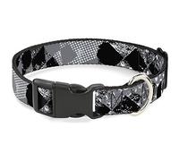 Buckle-Down PC-W30724-WL - Cuello de plástico con Cierre de Clip, de Cuadros, 3,81 cm de Ancho, 45,72-81,28 cm